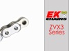 Vortex Racing EK 530 ZVX3 Rivet Master Chain 120 Links Chrome - High-performance 530 ZVX3 chain, 120 links, chrome