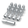 Bullite Wheels Lug Nut Set w/ key Chrome 12x1.5 (16PCS)