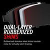 Front Z23 Evolution Sport Brake Pads w/Hardware - For 05-15 Toyota Tacoma w/ 5 Lug Wheels