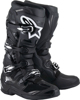 Alpinestars Tech 7 Boots Black Size 10 - High-performance off-road boots in size 10