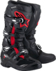 Alpinestars Tech 7 Boots Black/Fluorescent Red US 10 - Off-road riding boots in US size 10