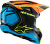 Alpinestars Youth SM3 Fray Helmet Black/Orange/Yellow Fluo YS - Youth MX helmet with advanced impact protection