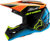 Alpinestars Youth SM3 Fray Helmet Black/Orange/Yellow Fluo YS - Youth MX helmet with advanced impact protection