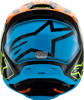 Alpinestars Youth SM3 Fray Helmet Black/Orange/Yellow Fluo YS - Youth MX helmet with advanced impact protection