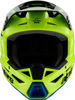 Alpinestars Youth SM3 Radium Helmet Yellow Large - MX helmet for youth riders in Yellow Fluo/Black/Blue