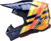 Alpinestars SM10 TLD MIPS Helmet XL Blue/Orange/Yellow - XL motocross helmet with MIPS protection