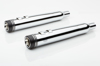 Gen 2 Neighbor Haters Slip On Exhaust Chrome/Black 4.5" - Fits FLH/FLT 17-22