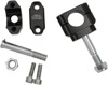Renthal 28.6mm No Offset Handlebar Clamps Black Pair - For mounting 1-1/8in bars on select motorcycles