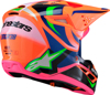 Alpinestars SM3 Youth Deegan Helmet YS Orange/Purple/Pink - Youth MX helmet with DOT and ECE certs