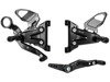 Bonamici Adjustable Rearsets Black Aluminum Fits 21-22 BMW S1000R