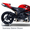 Street RS5 Carbon Fiber Slip On Exhaust - For 07-08 Honda CBR600RR