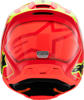 Alpinestars SM3 Youth Fray Helmet Red/Yellow Fluo Large - Youth MX helmet in Red/Yellow Fluo - Size Large