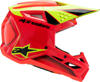 Alpinestars SM3 Youth Fray Helmet Red/Yellow Fluo Large - Youth MX helmet in Red/Yellow Fluo - Size Large