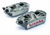 Brembo M4 108mm Cast Monobloc Silver Caliper Kit - Brakes Brembo M4 108mm Cast Monobloc Silver Caliper Kit - Brakes