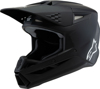 Alpinestars SM3 Youth Helmet Black Matte - Medium - Youth MX helmet in matte black, size Medium