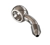 Goodridge 45 Degree Banjo Fitting 3/8 or M10 Polished Stainless - 45° banjo fitting for Goodridge brake lines, 3/8 or M10