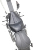 Dominator Stitched Solo Seat Black Gel - For 96-03 Harley FXD