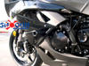 No Cut Black Frame Sliders - 09-12 Kawasaki Z6R