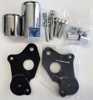 Chrome NO CUT Frame Sliders - For 08-09 Suzuki GSXR600/750