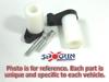00-03 Honda CBR929RR CBR954RR Shogun No Cut White Frame Sliders 00-03 Honda CBR929RR CBR954RR Shogun No Cut White Frame Sliders