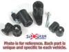 04-05 Kawasaki ZX10R Shogun No Cut Black Complete Slider Kit 04-05 Kawasaki ZX10R Shogun No Cut Black Complete Slider Kit