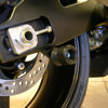 Black Swing Arm Spools - Fits Most Kawasaki ZX/EX w/ 10mm Bolts