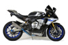 Brock's Predator Titanium 3/4 Slip-On Exhaust Silver Fits Yamaha R1