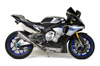 Brock's Predator Titanium 3/4 Slip-On Exhaust Silver Fits Yamaha R1
