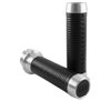 Leather Moto Grips Natural/Black Ribbed - H-D Cable Throttle Applications Leather Moto Grips Natural/Black Ribbed - H-D Cable Throttle Applications