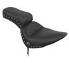 Concho Studded Naugahyde 2-Up Seat - Black - For 00-07 Harley Softail