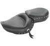 Concho Studded Naugahyde 2-Up Seat - Black - For 04-20 Harley XL XR Concho Studded Naugahyde 2-Up Seat - Black - For 04-20 Harley XL XR