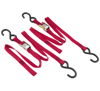 Red Classic Tie-Downs 66"x1" Pair - 1200lbs, Cam Buckle