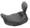 Super Plain Vinyl Solo Seat w/Backrest - For 06-20 Harley FLH FLT Super Plain Vinyl Solo Seat w/Backrest - For 06-20 Harley FLH FLT