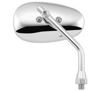 BikeMaster Classic Cruiser Mirror Chrome 10mm Universal
