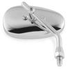 BikeMaster Classic Cruiser Mirror Chrome 10mm Universal