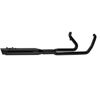 2-1 Comp-S Black Full Exhaust Slash Cap w/Ghost - For 17-19 HD 2-1 Comp-S Black Full Exhaust Slash Cap w/Ghost - For 17-19 HD