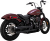 Twin Slash 3" Black Dual Slip On Exhaust - HD Softail Twin Slash 3" Black Dual Slip On Exhaust - HD Softail