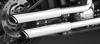 3" Twin Slash Cut Chrome Slip On Exhaust - For 07-17 Harley FLSTN, FLSTSB, FLS 3" Twin Slash Cut Chrome Slip On Exhaust - For 07-17 Harley FLSTN, FLSTSB, FLS