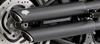 Black 3" Twin Slash Cut Slip On Exhaust - For 07-17 Harley FLSTN, FLSTSB, FLS