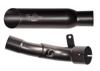 Black Shorty Slip On Exhaust - SINGLE Muffler Conversion - For 09-11 GSXR1000