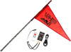 7' Black Deluxe RF Color LED Flag Whip Rod 7' Black Deluxe RF Color LED Flag Whip Rod