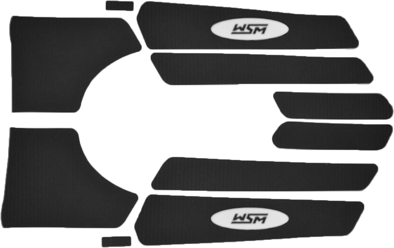 WSM Traction Mat Black For Yamaha XLT 800 1200 XL 800 1200 LTD - Black traction mat set for Yamaha WaveRunner XLT/XL - Click Image to Close