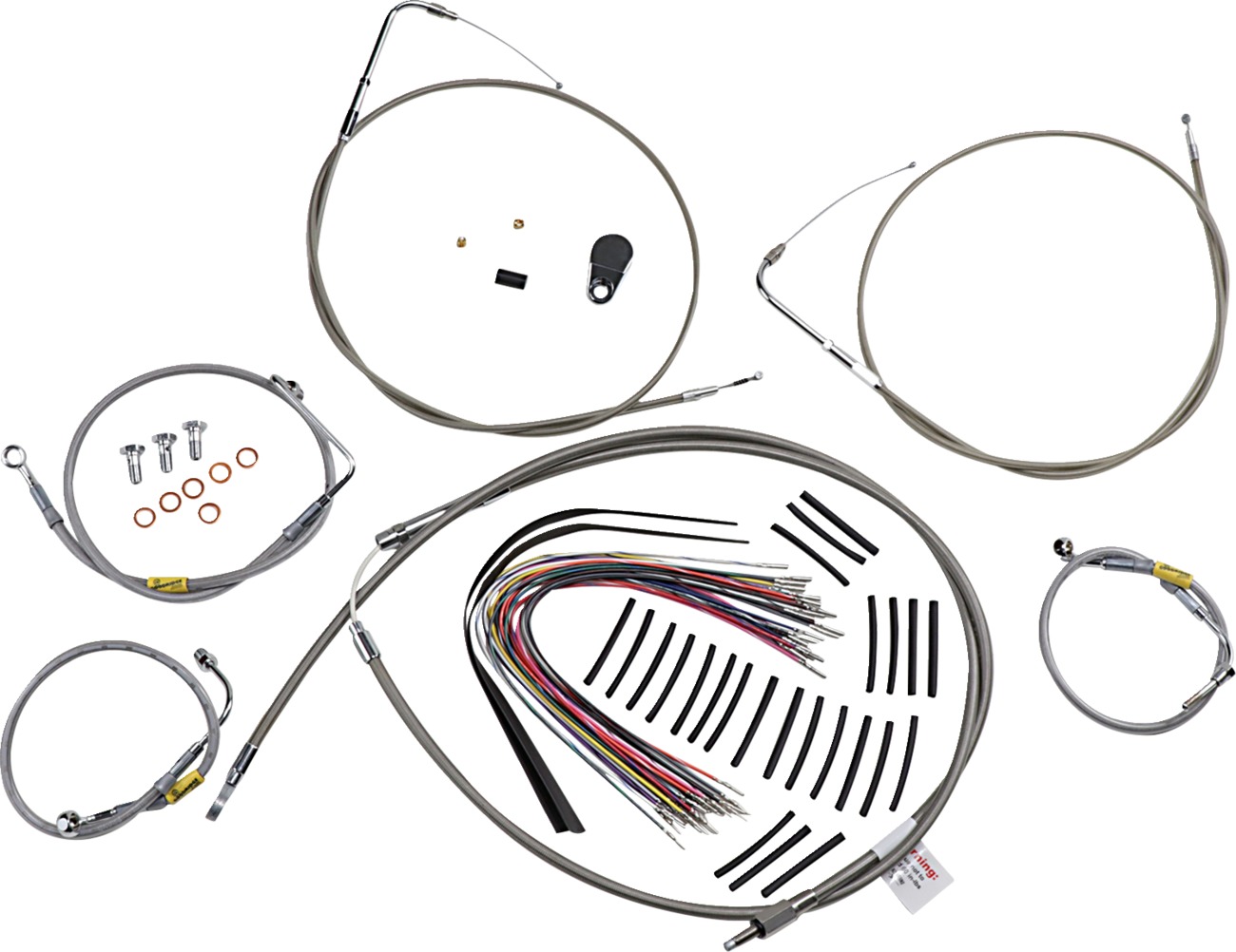 Burly Brand Control Kit 15in Bagger Bar Harley FLHT/FLHTC/FLHTCU 00-06 - Click Image to Close