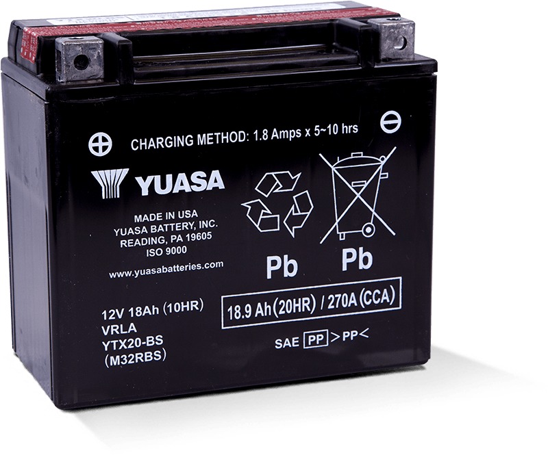 AGM Maintenance Free Battery YTX20-BS - Click Image to Close