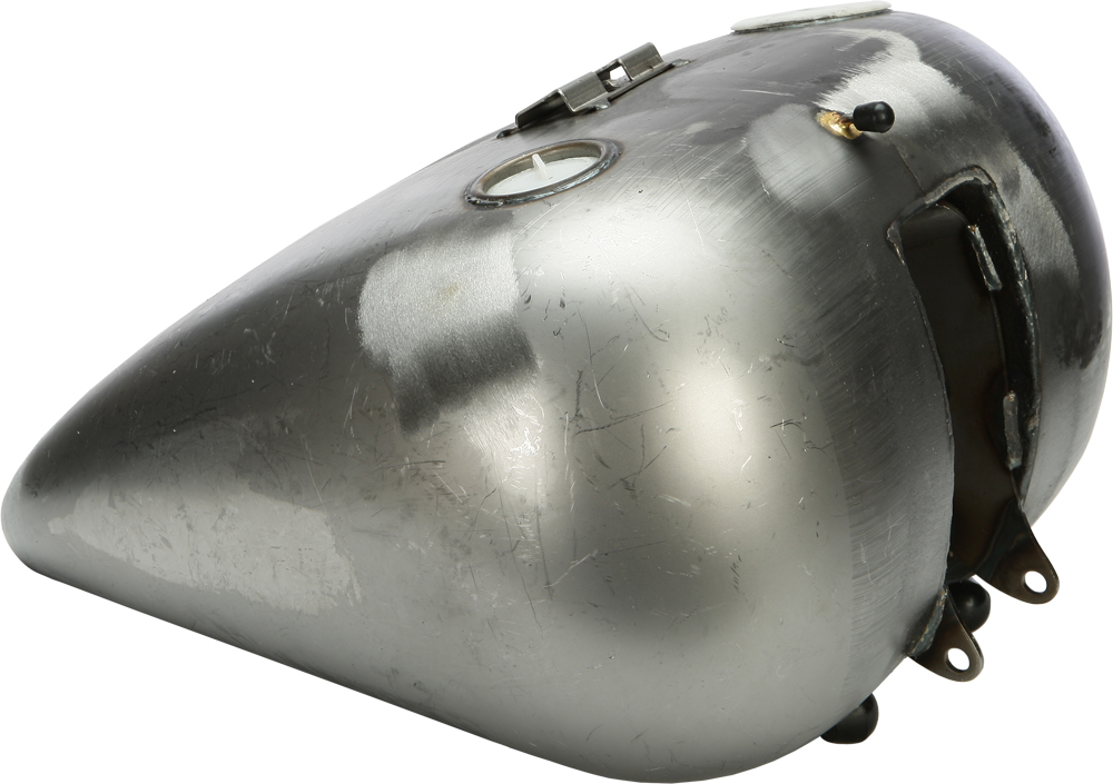 HardDrive 5 Gallon Carb Gas Tank For Twin Cam Softail - 5.1 gal raw steel tank For Twin Cam Softail - Click Image to Close