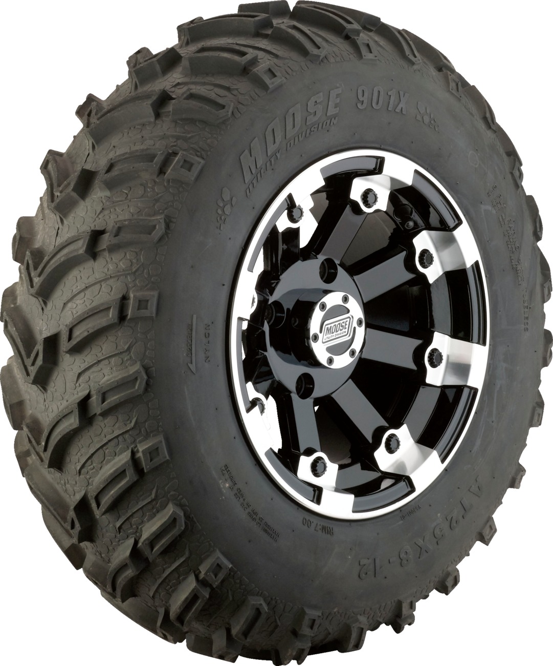 Moose 901X Tire 25x8-12 6 Ply All Terrain ATV/UTV - 25x8-12 901X 6 ply tire for ATV/UTV use - Click Image to Close
