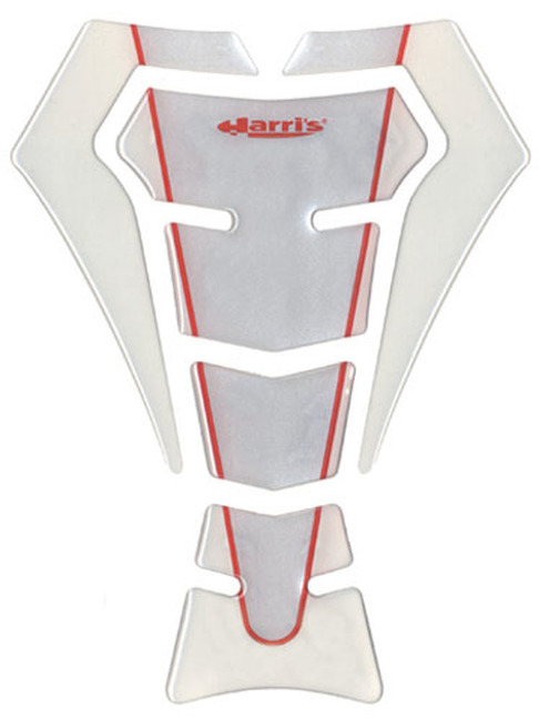 Ariete Harris EVO Puzzle Tank Protector Transparent White - Modular transparent tank protector, universal fit - Click Image to Close