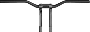 Performance Machine Phatbar Handlebar & Riser Kit Black 9in Harley - 1-1/4in bar, 9in riser, black, for Harley Davidson