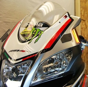 New Rage Cycles Front LED Turn Signals Black Fits 09-20 Aprilia RSV4