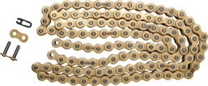 RK 428 MXZ4 Gold Chain 120 Link Motocross Off-Road - 120-link gold 428 chain for motocross/off-road